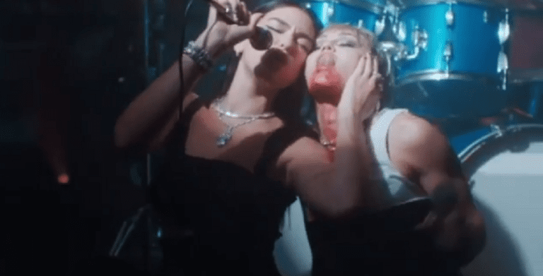 miley cyrus and dua lipa instagram video