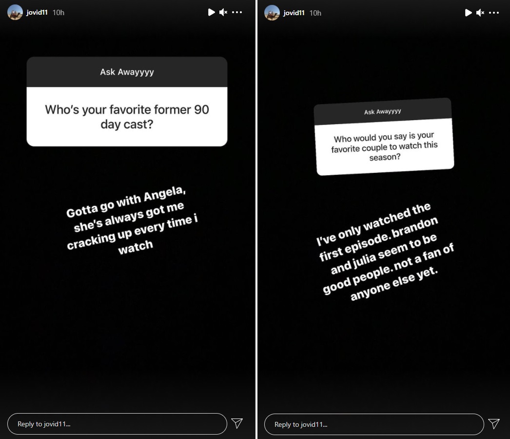 Jovi Dufren Answers Instagram