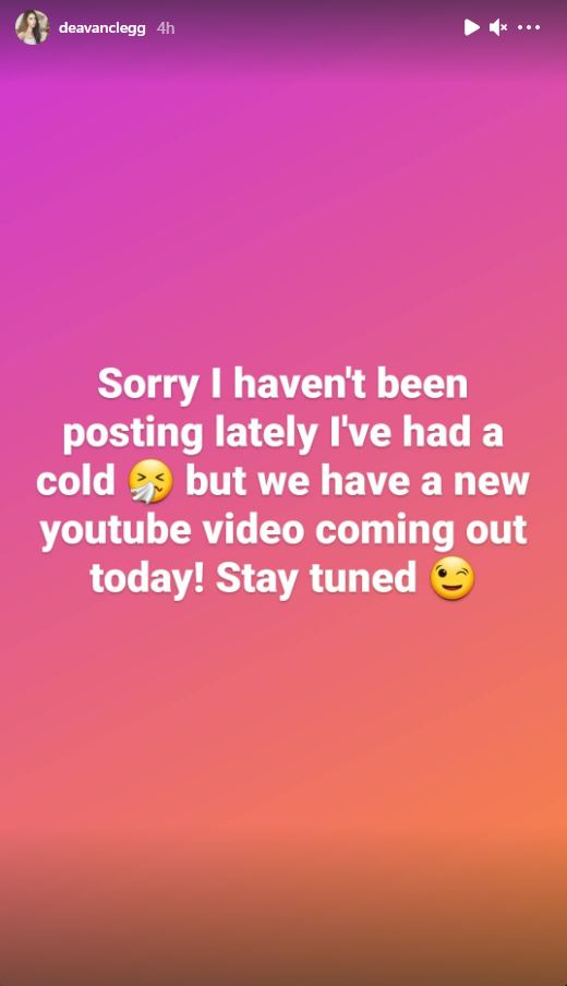 Deavan Clegg Cold Instagram