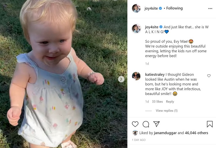 Evelyn Joy-Anna Counting On Instagram