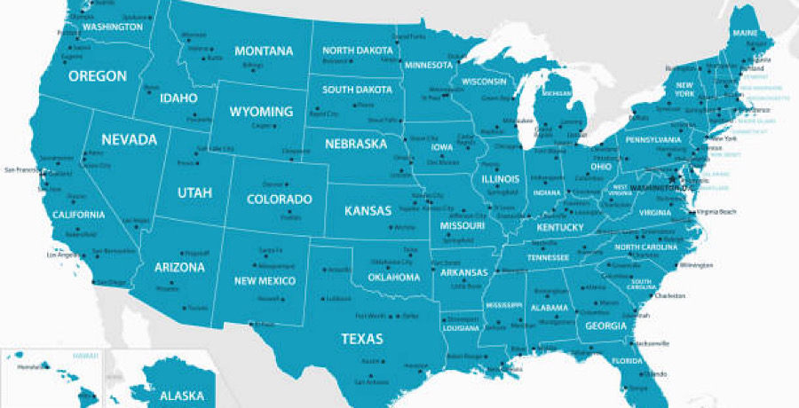 Map of US- iStock